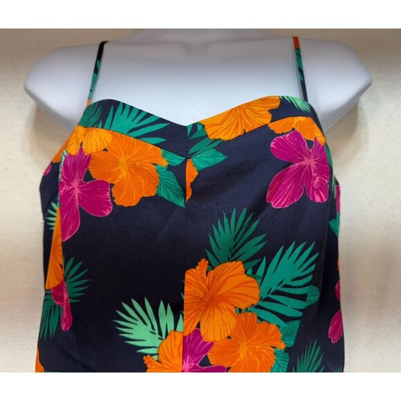 Gap Womens Sundress Size 8 Multicolor Tropical Floral  Sleeveless Knee Length - Picture 2 of 10
